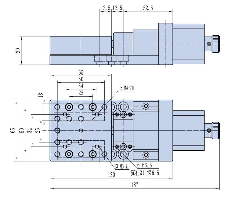 PP110-15 Precise Electric Translating Platform(Cross roller), Motorized Linear Stage, Linear Guide, Travel Range: 15mm