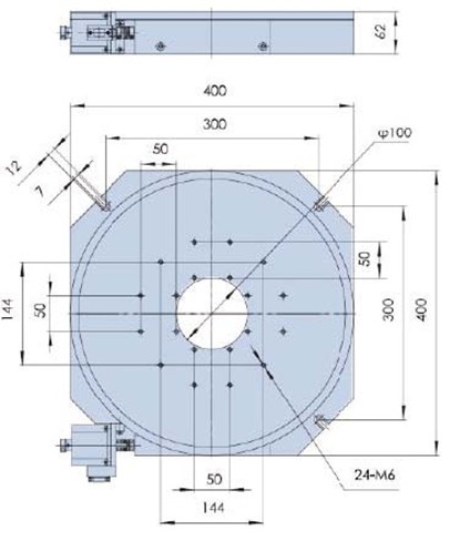 Electric Optical Rotating Platform, Motorized Rotation Stage PX110-400