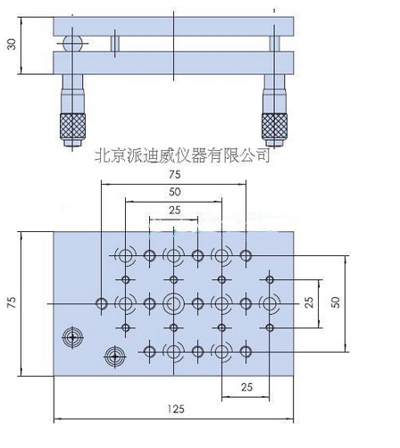 Two Axis Manual Tilt Stage, High Load Tilt Platform, Precise Manual Tilt Stage PT-QX02