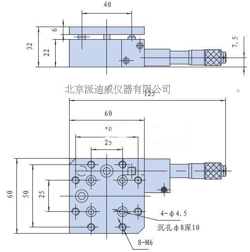 One-Axis High Load Tilt Platform, Precise Manual Tilt Stage PT-QX03