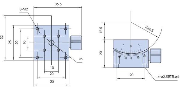 Precise Manual Goniometer Stage PT-SD304