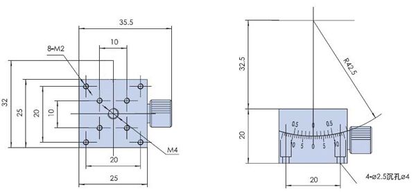 Precise Manual Goniometer Stage PT-SD303