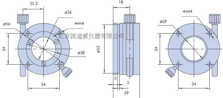 R Axis Manual Rotation Stage, Rotating Platform PX120-56