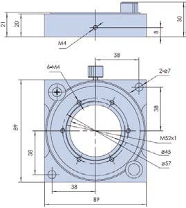 R Axis Manual Rotation Stage, Rotating Platform PT-SD205