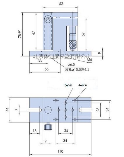 Precise Manual Lift, Z-axis Manual Lab Jack PT-SD406