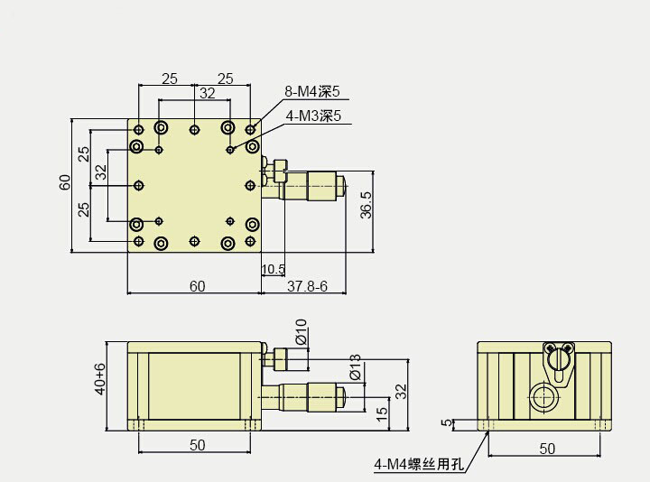 Precise Manual Lift, Z-axis Manual Lab Jack PT-SD60