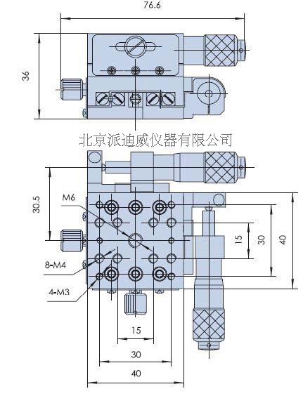 XY Axis 13mm Travel, High-Performance Crossed Roller Bearing Linear Stage PH-203H