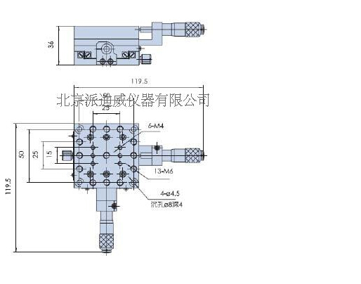 XY 13mm Travel, High-Performance Crossed Roller Bearing Linear Stage PH-205H