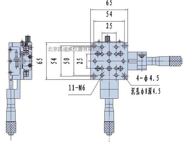 Manual Multidimensional Combinating Units, Manual Multi-axis Stage PH-209H