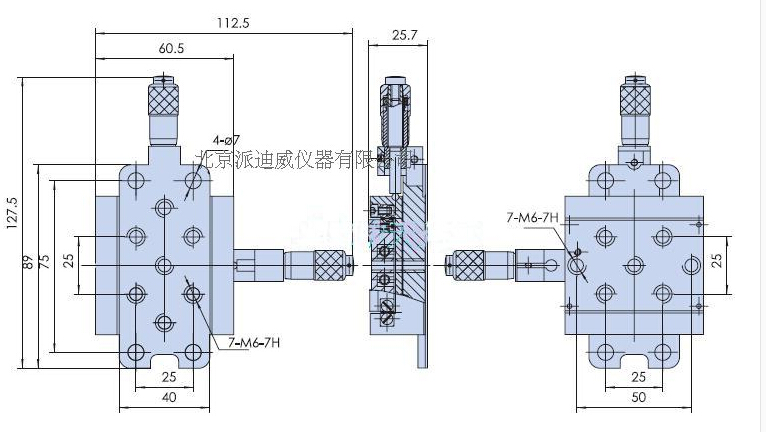 XY Axis 13mm Travel, High-Performance Crossed Roller Bearing Linear Stage PT-XY13