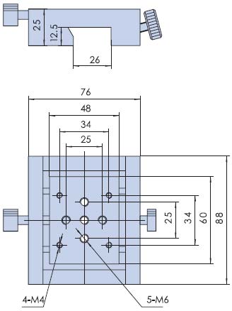 Optical Slider, Optical Rail Carrier PK04