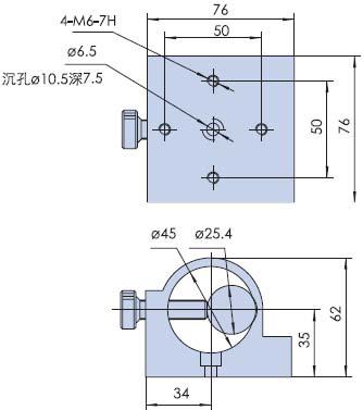 Laser Tube Rack Mount PGG101-45