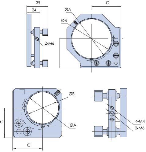 Reflection Spectroscopy Shelf Mount (open) PG207 - (15 to 50) 20A-76A