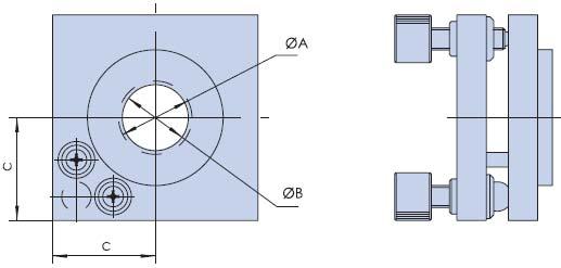 Spectroscope Rack Fixing Frame Mount PG210 - (15 to 50)