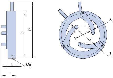 Coaxial lens holder PX01 - (50-120) lens adjustment a lens