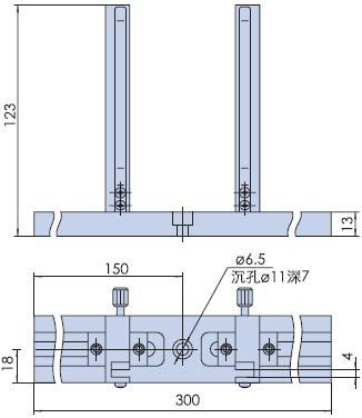 Adjustable dry plate rack PB401 sliding plate distance adjusted mechanical adjustment
