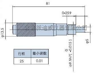 Differential head Micrometer Head PFT06-25