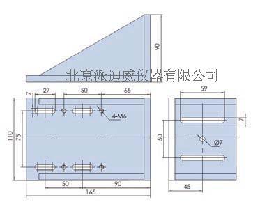 Rectangular fixed block PJK07