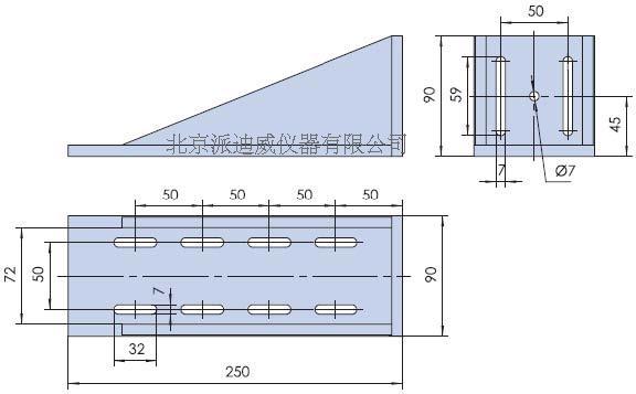 Rectangular fixed block PJK08