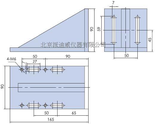 Rectangular fixed block PJK06