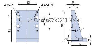 Rectangular fixed block PJK02