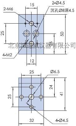 Rectangular fixed block PJK03