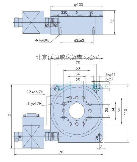 Electric Rotating Machine, Electric Optical Rotating Platform PX110-100