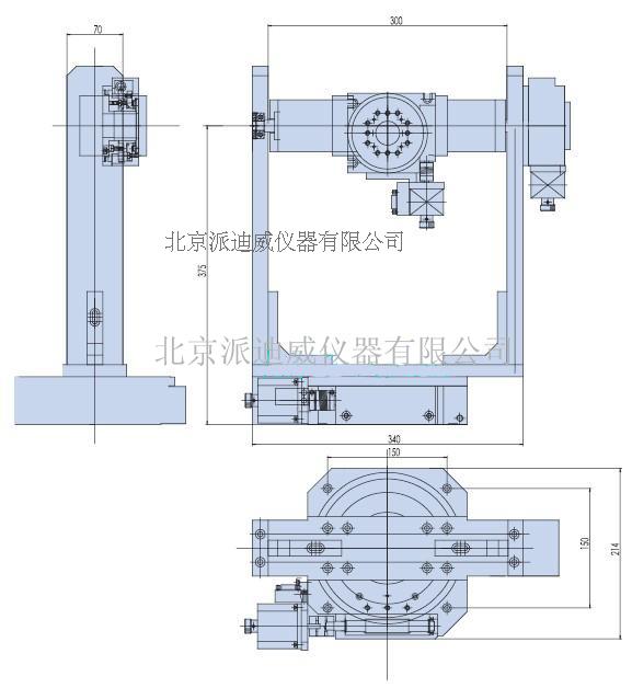 PT-SW01 3D Electric Sliding Table, XYZ Optical Rotating Stage