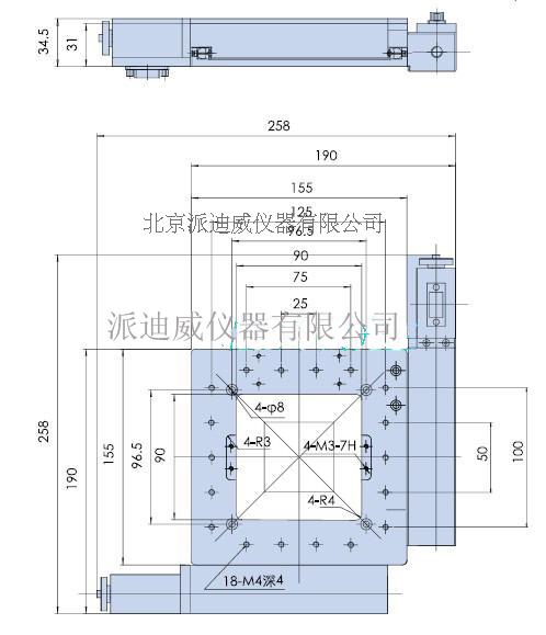 PT-XY50 XY Motorized Microscope Stage