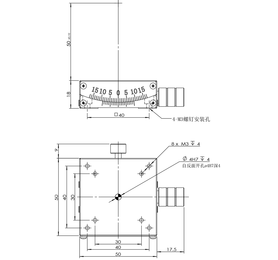 Manual Goniometer Stage PT-SD40/50/60