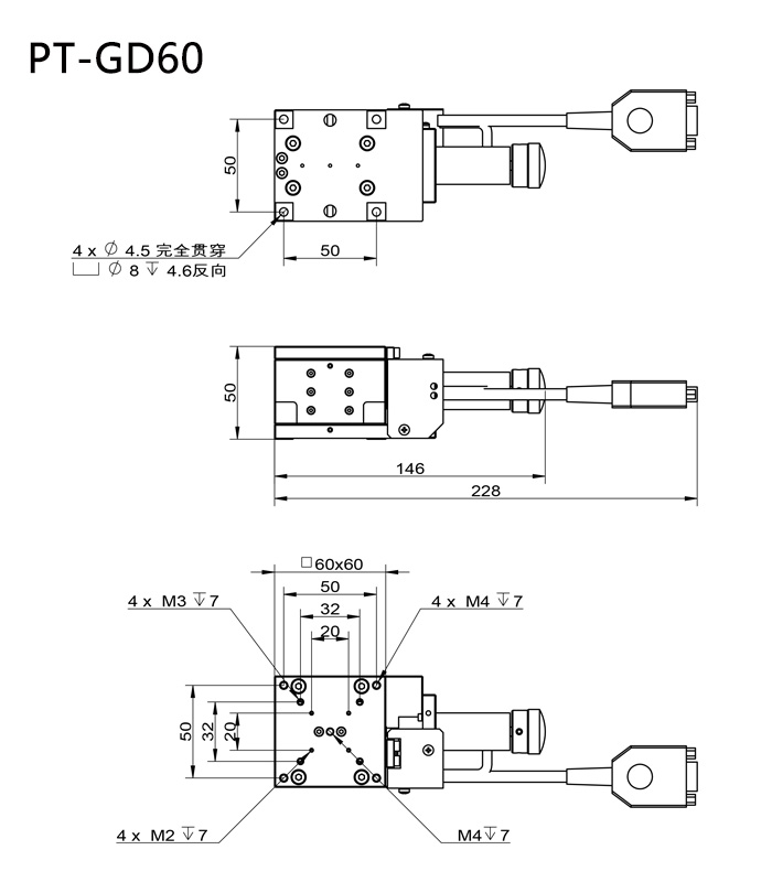 PT-GD60 Motorized Lab Jack