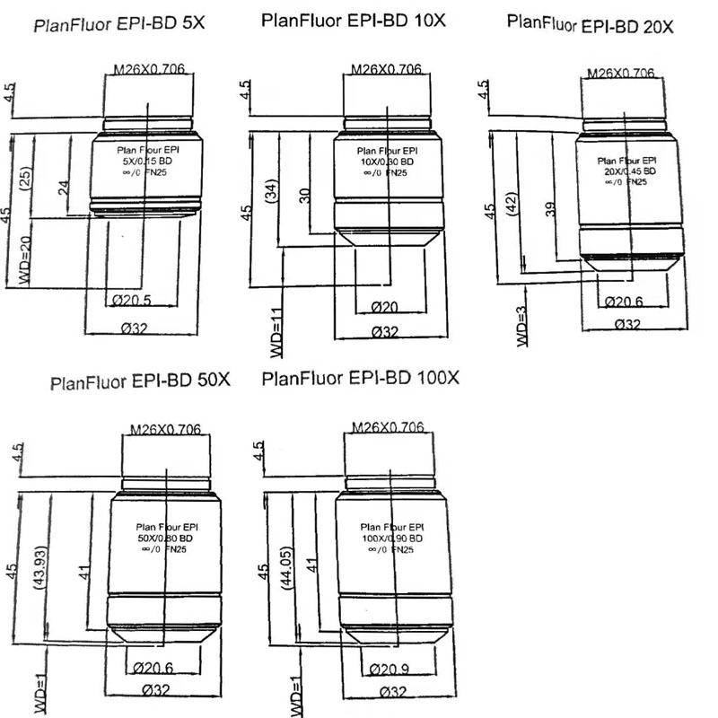 Flat field semi complex achromatic lens