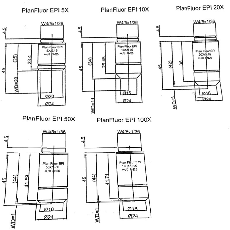 Flat field semi complex achromatic lens