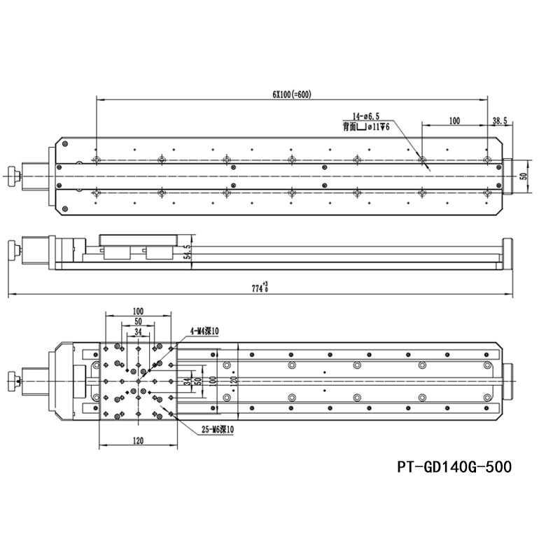 PT-GD140G Precise Electric Translating Platform