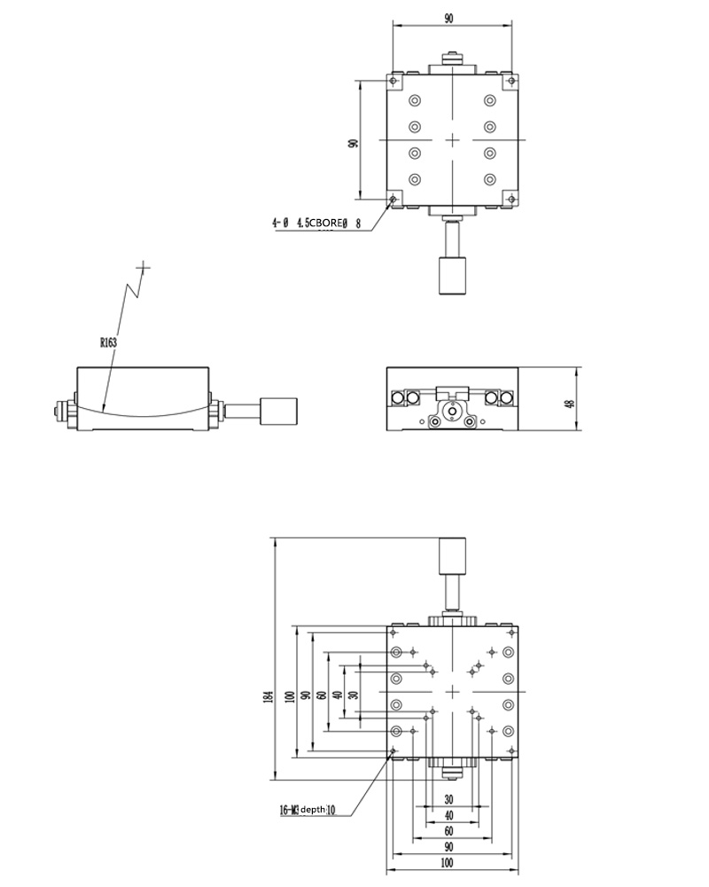 PT-SD310 Manual range Stage Tilt table