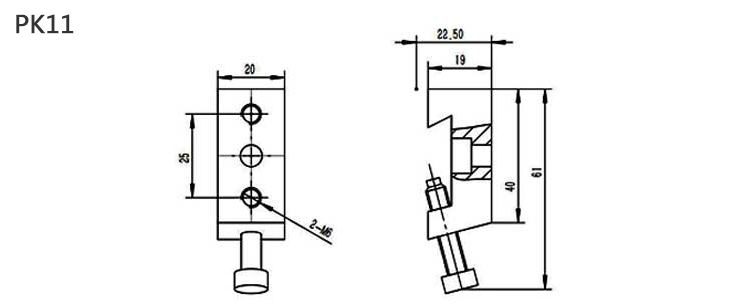 PG03 Optical slide rail, Dovetail platform, Slide of fixture seat, Regulating test bench