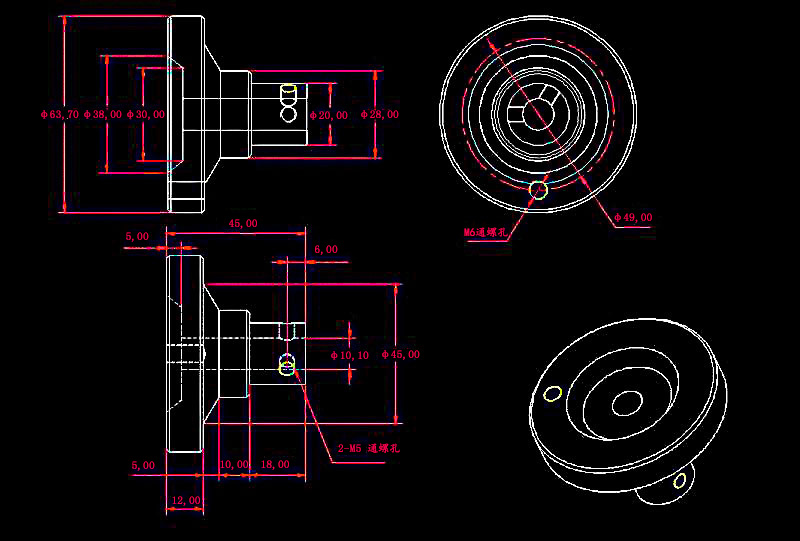 SL63-10 Rotating hand wheel handle  aluminium alloy