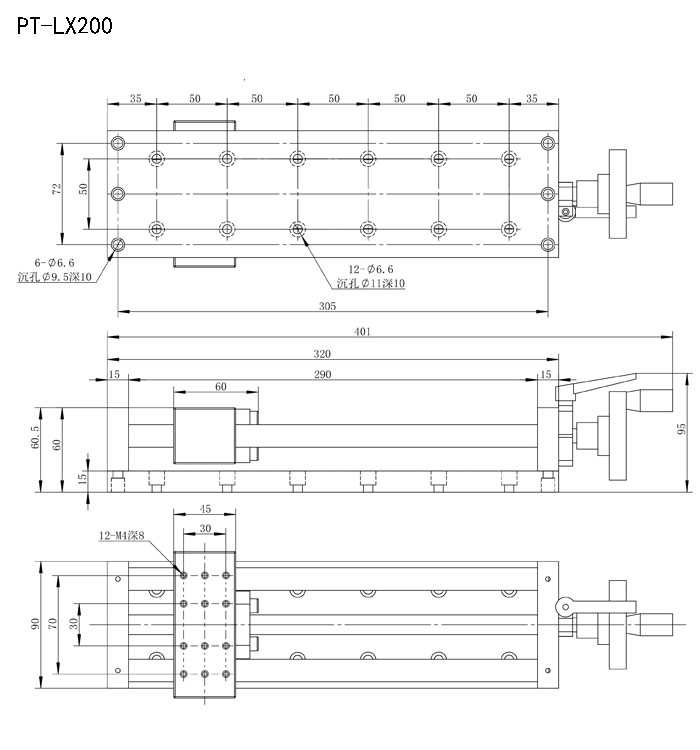 Precision Manual Three-Dimensional Combination Stage XZθ Multidimensional Platform Translation Lifting Rotary Stage