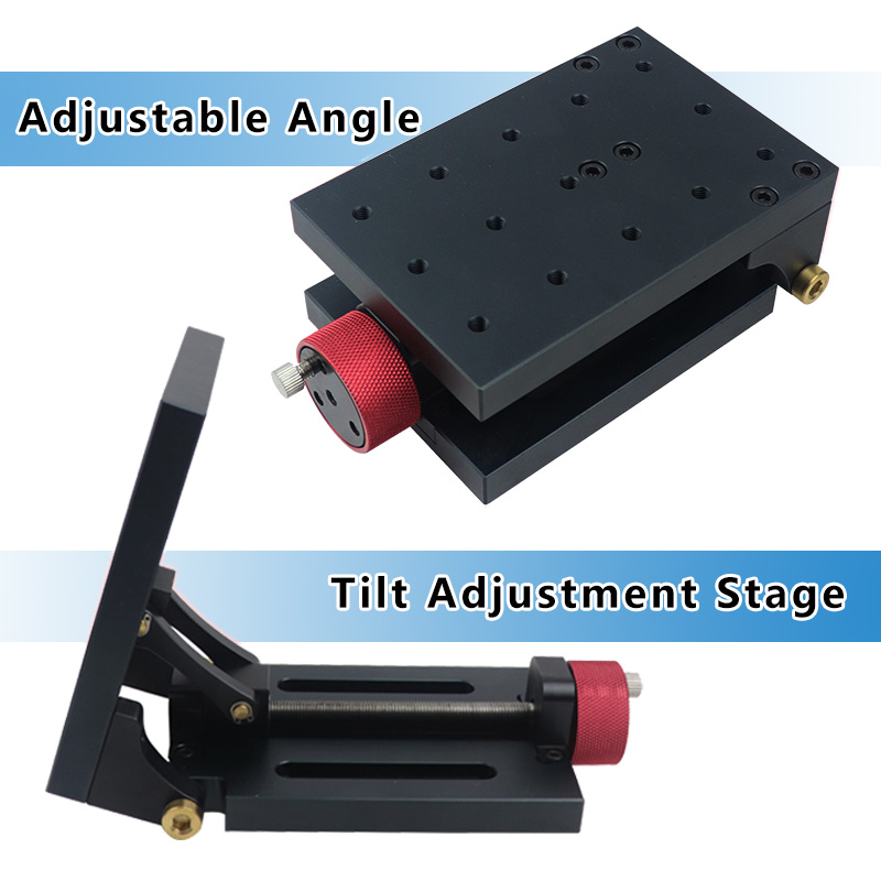 PT-QX09 Adjustable Angle Stage Manual Tilt Stage Inclined Drilling Base Tool