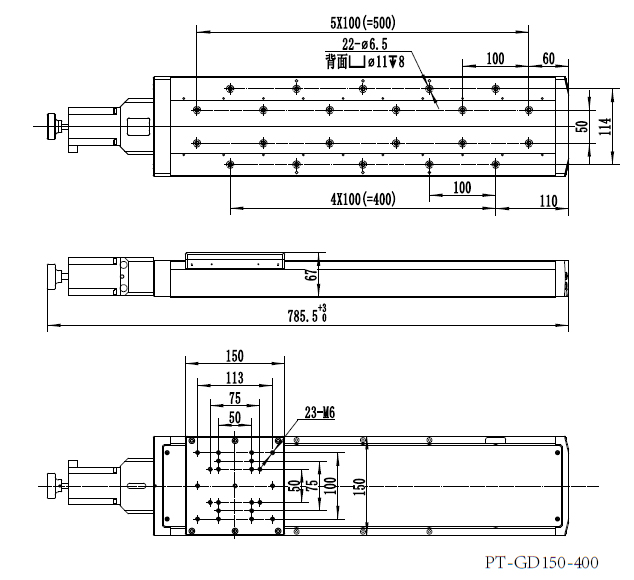 PT-GD150 (201) Four Axis Motorized Adjustment Stage Multi-dimensional Combined Mobile Platform