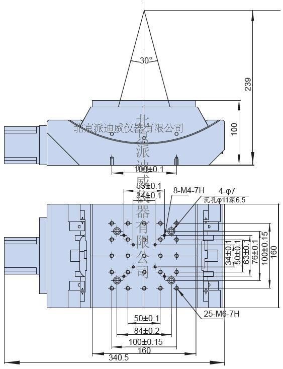 Manual Two-Axis Combined Stage Manual Rotary Stage Goniometer Stage Large Load Bearing