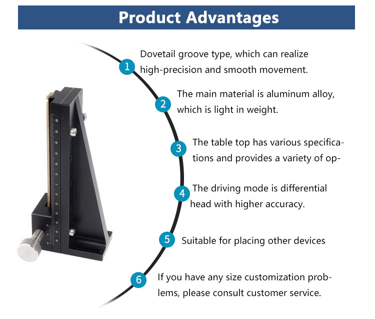 Long Travel Dovetail Groove Manual Sliding Table  Fine Adjustment Linear Stage