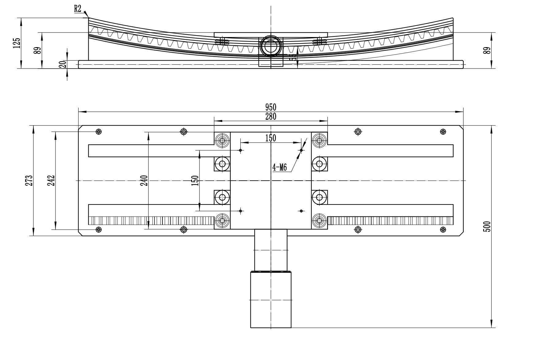 Motorized Goniometer Stage Arc Swing Stage ± 7 ° Tilt Adjustment Platform