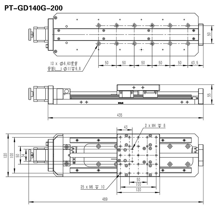 PT-GD140G Precise Electric Translating Platform
