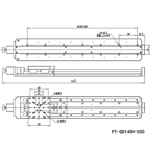 High-Precision Motorized Linear Stage Left And Right Hand Stretching Platform