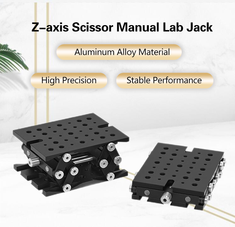 Z Axis Scissor Manual Lab Jack Laboratory Fine Tuning Lifting Stage