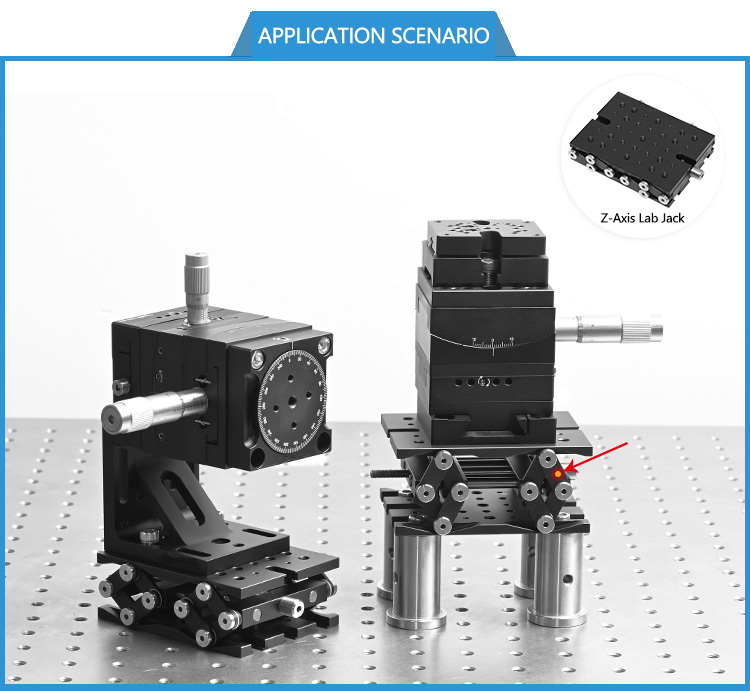 Z Axis Scissor Manual Lab Jack Laboratory Fine Tuning Lifting Stage