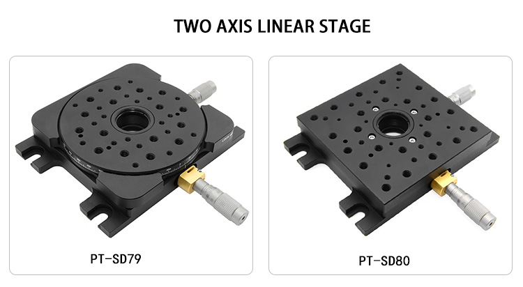 Manual Fine Adjustment Dual Axis Linear Moving Stage PT-SD79/80