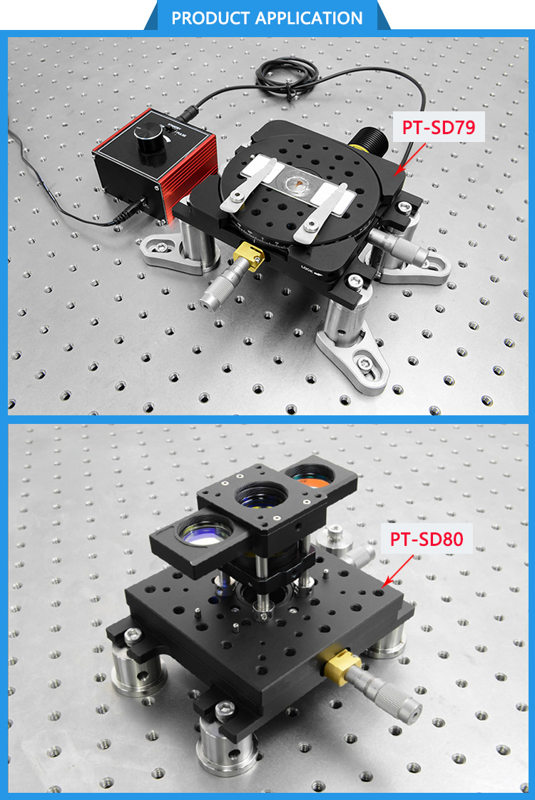 Manual Fine Adjustment Dual Axis Linear Moving Stage PT-SD79/80