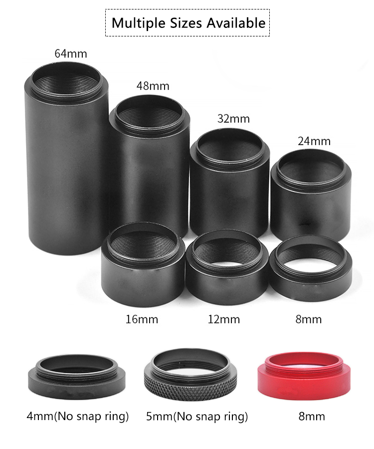 Male To Female Lens Sleeve Extension Tube Cage Type Shading Sleeve